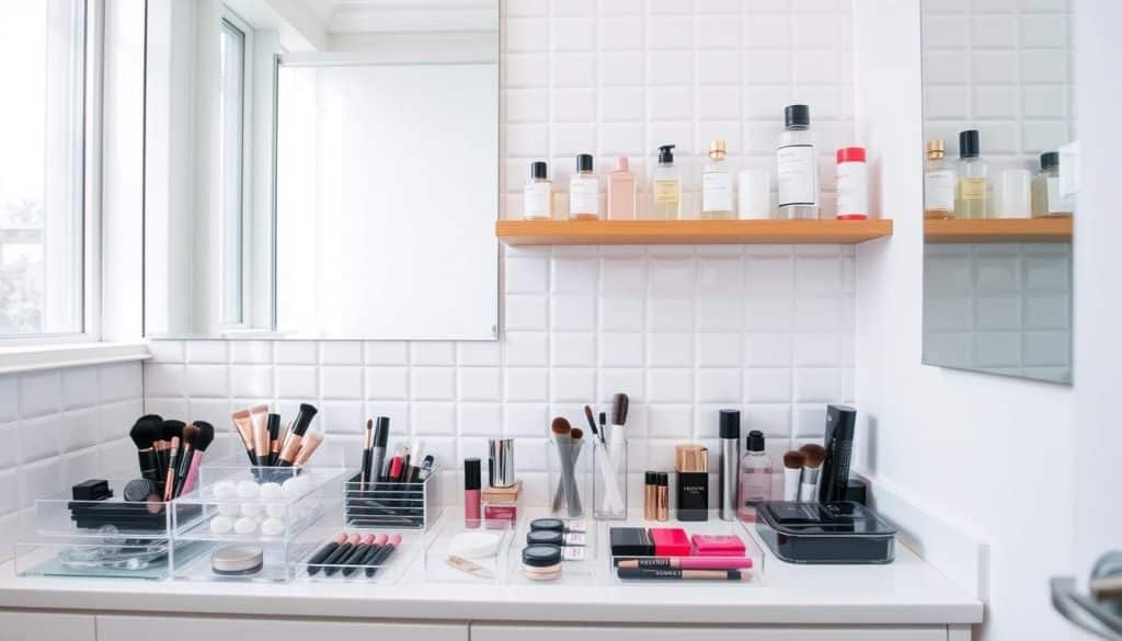 DIY makeup storage ideas for small bathrooms
