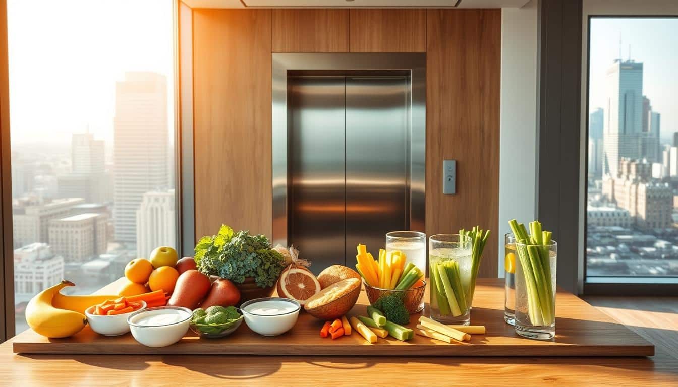elevator-accessible healthy eating tips for office workers