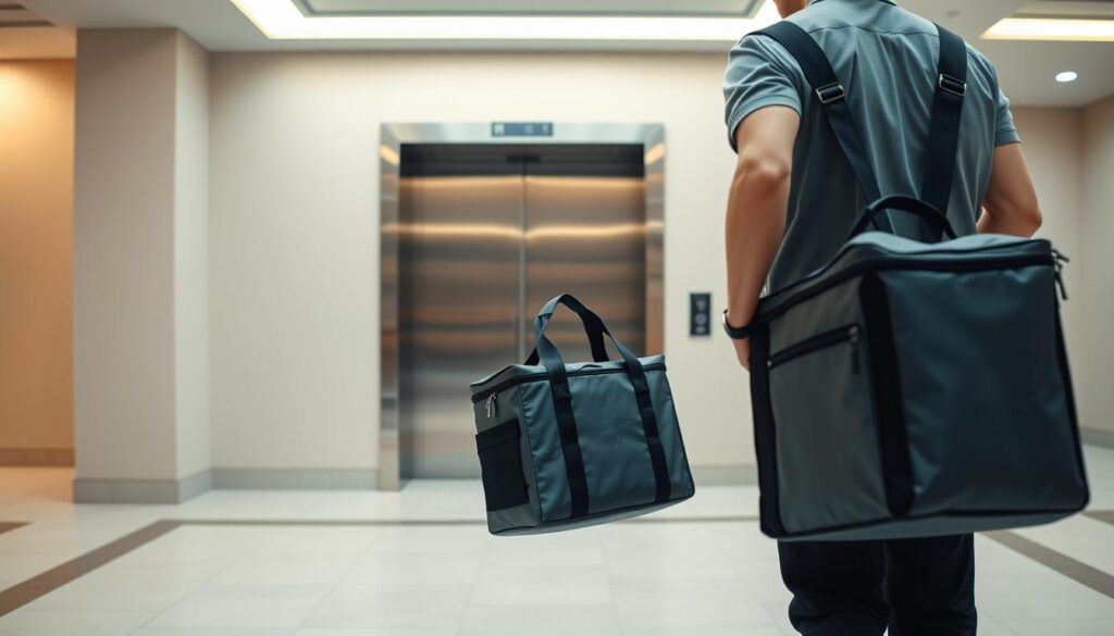 elevator-friendly delivery