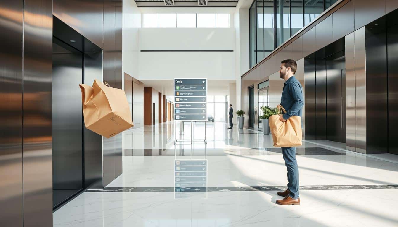 elevator-safe food delivery