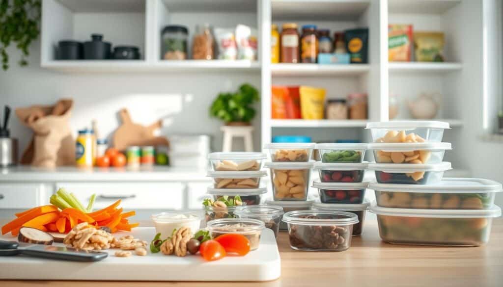 meal prepping for no-cook lunch prep
